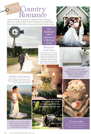 Queensland Bride magazine front cover featuring Tiffany's Flowers